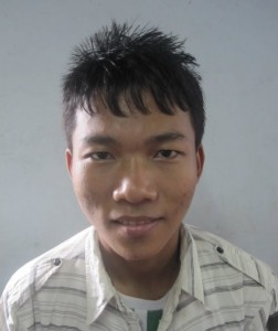 Aung May Oo, Age 18, From Mercy Children Home, He wants to become a good preacher at the Church