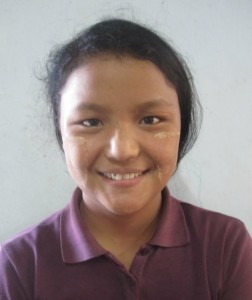 Mawng Li, Age 18, Parent- U Naing Mawng & Daw Nuen Awl from Shan State, She wants to become a good teacher at the Church