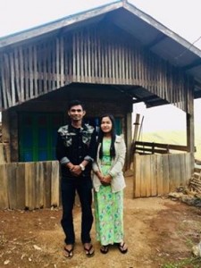 Zaw Min Aung and his wife Mya Tita